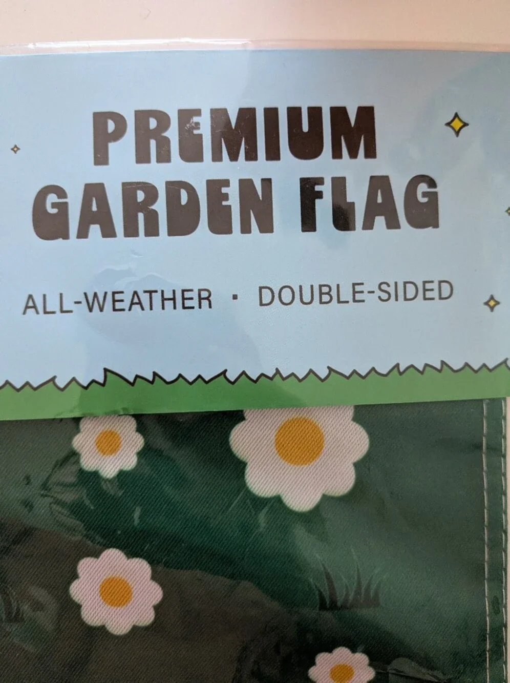 Happy Cow Trespassers Will Be Composted Garden Flag Skull Shovels Daisy 12x18